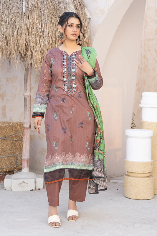 Pima Digital Printed Lawn BR-1407