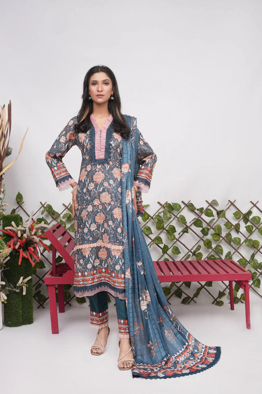 Charm Digital Printed Lawn BR-1422