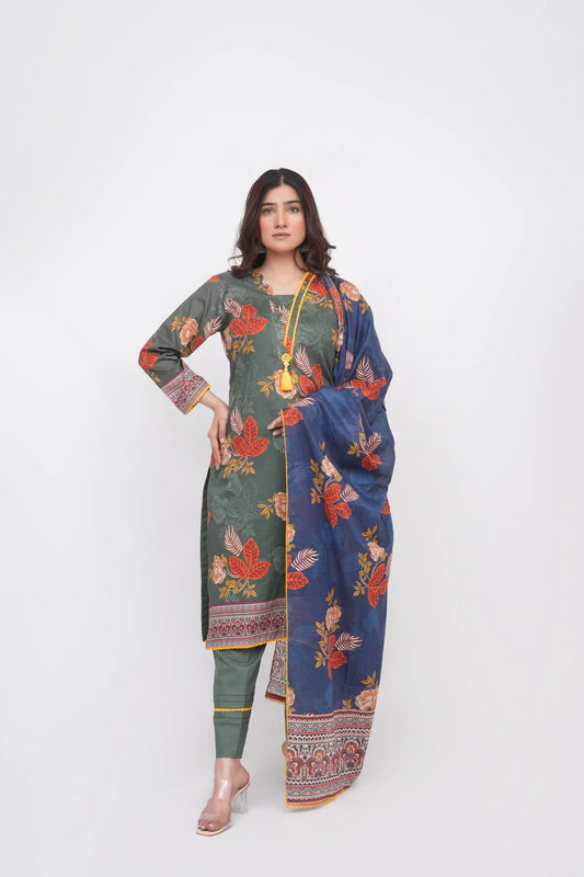 Charm Digital Printed Lawn BR-1421