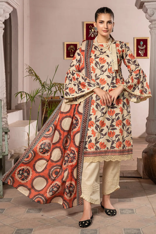 Maahru Digital Printed Lawn BR-1336