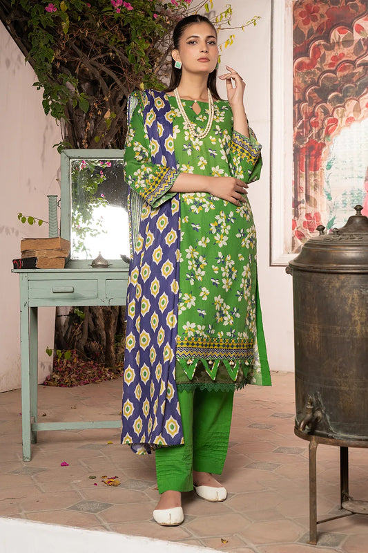 Maahru Digital Printed Lawn BR-1338