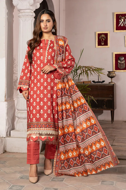 Maahru Digital Printed Lawn BR-1339