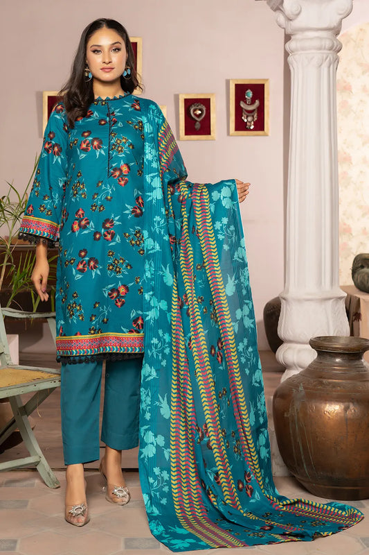 Maahru Digital Printed Lawn BR-1341