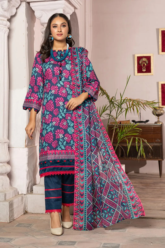 Maahru Digital Printed Lawn BR-1343