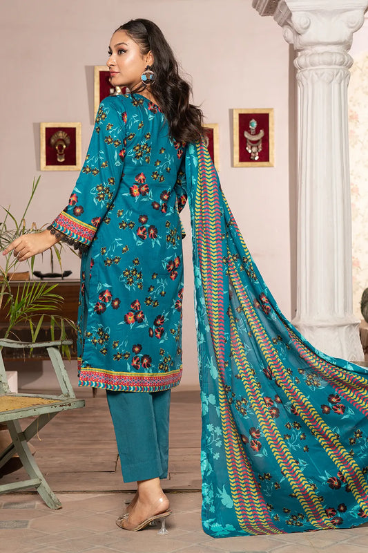 Maahru Digital Printed Lawn BR-1341