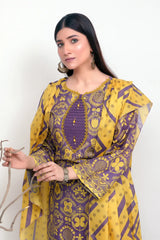 Shama Digital Printed Lawn  BR-1376