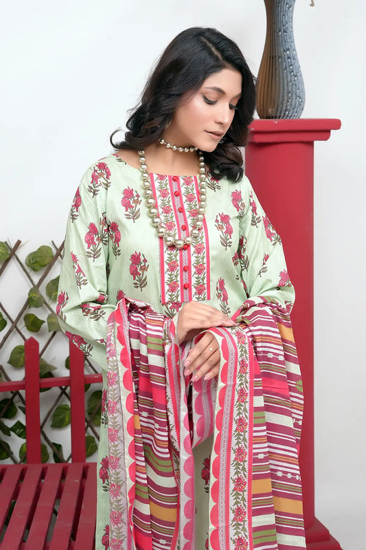 Shama Digital Printed Lawn  BR-1377