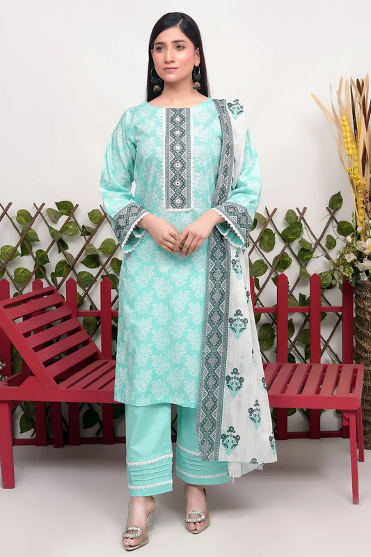 Shama Digital Printed Lawn  BR-1379
