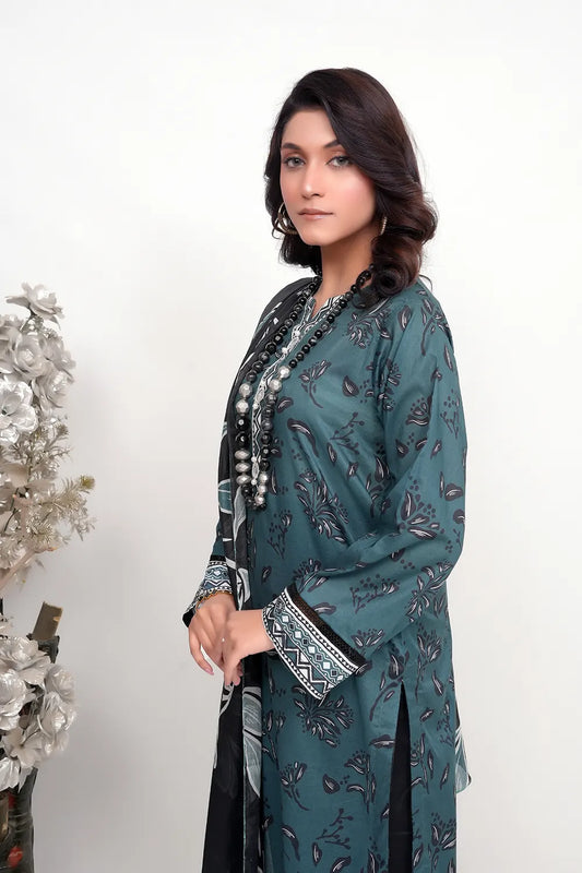 Shama Digital Printed Lawn  BR-1381