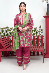 Shama Digital Printed Lawn  BR-1383