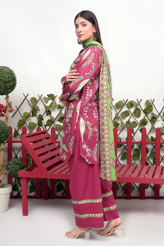 Shama Digital Printed Lawn  BR-1383